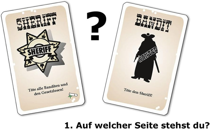 ABACUSSPIELE 69162 - Bang! 4. Edition, Western Kartenspiel, Silver, 190 x 138 x 46 mm