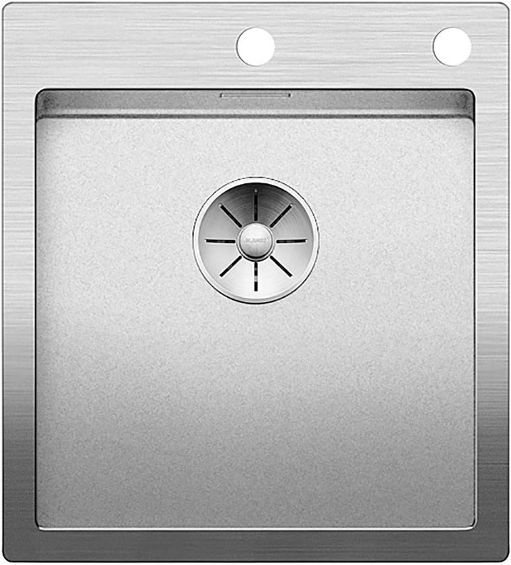 BLANCO CLARON 400-IF/A Durinox | Edelstahl | Einbauart: Einbau von Oben & Flächenbündig | mit Ablauf