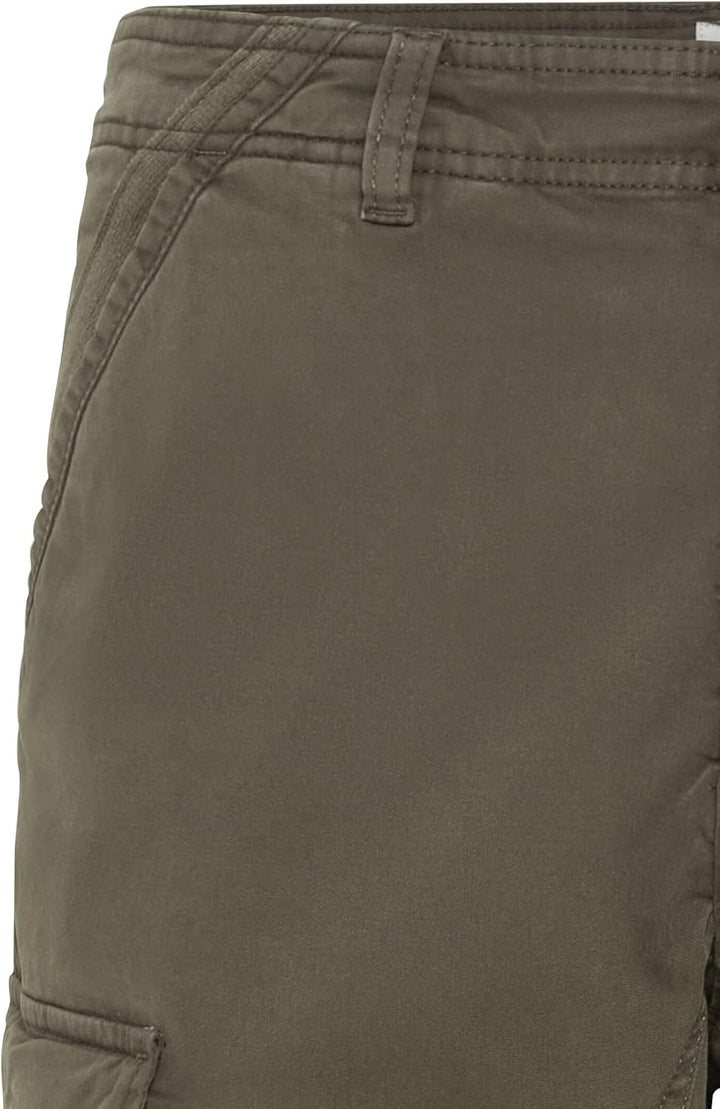camel active Herren Tapered Fit Cargo Hose 33W / 30L Dark Khaki, 33W / 30L Dark Khaki