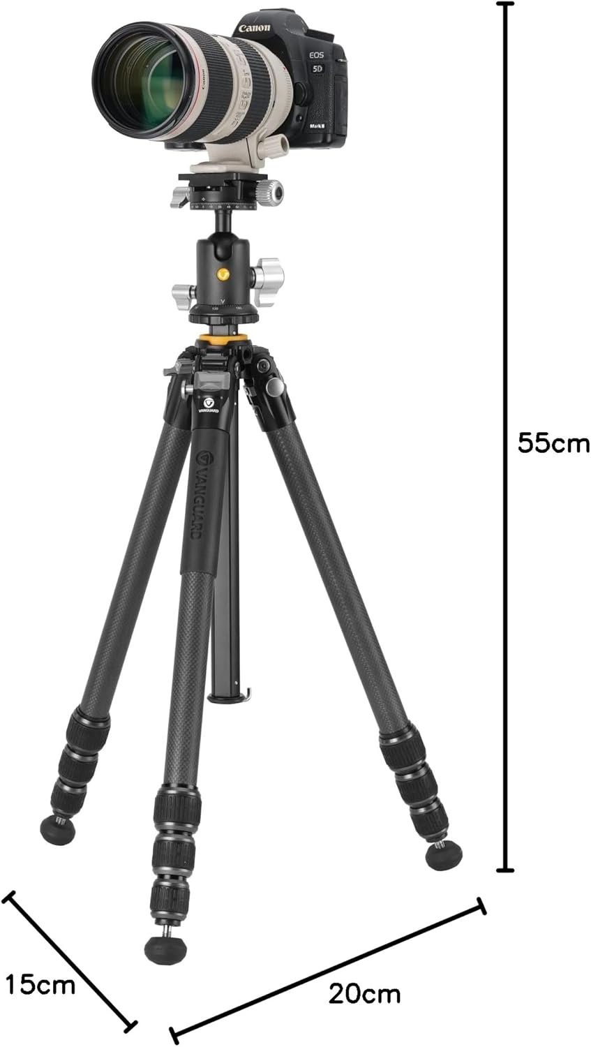 VEO 5 264CB160S - Carbonstativ, Kugelkopf mit Doppelachsensystem - Traglast 15 kg