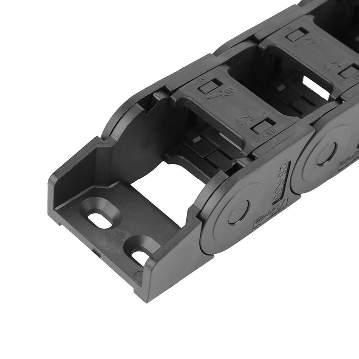 Drag Chain Kabelträger, 100 cm 25 x 38 mm Flexibler schwarzer Nylon-Kabelträger Drag Chain Bridge-Ty