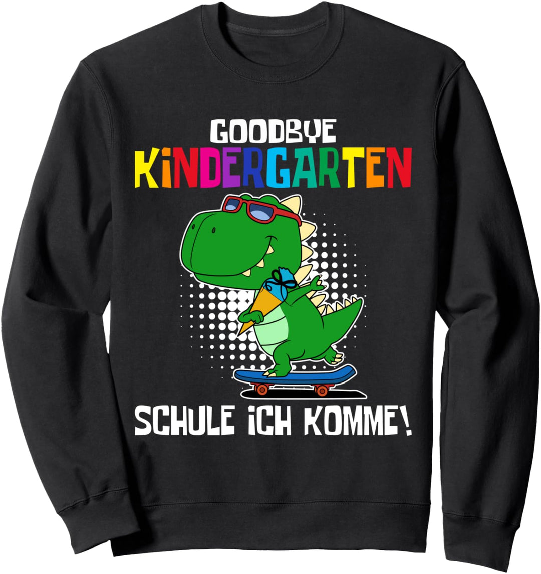 Schulkind Erstklassig Dino mit Schultüte Einschulung Sweatshirt