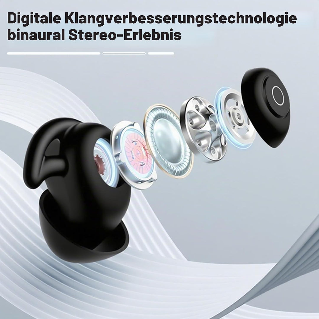 Novonell Snooze Pods Pro, Anti Schnarch-Kopfhörer für Seitenschläfer, Ultrabequem &amp; Geräuschfrei Sch