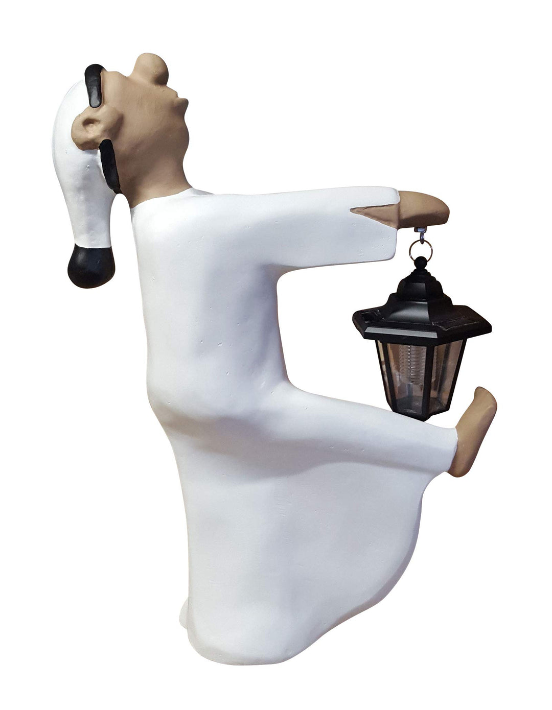 Schlafwandler Fritz mit LED-Solarlaterne Firstfigur Dachläufer Dachschmuck 52 cm Dekofigur Firstschm