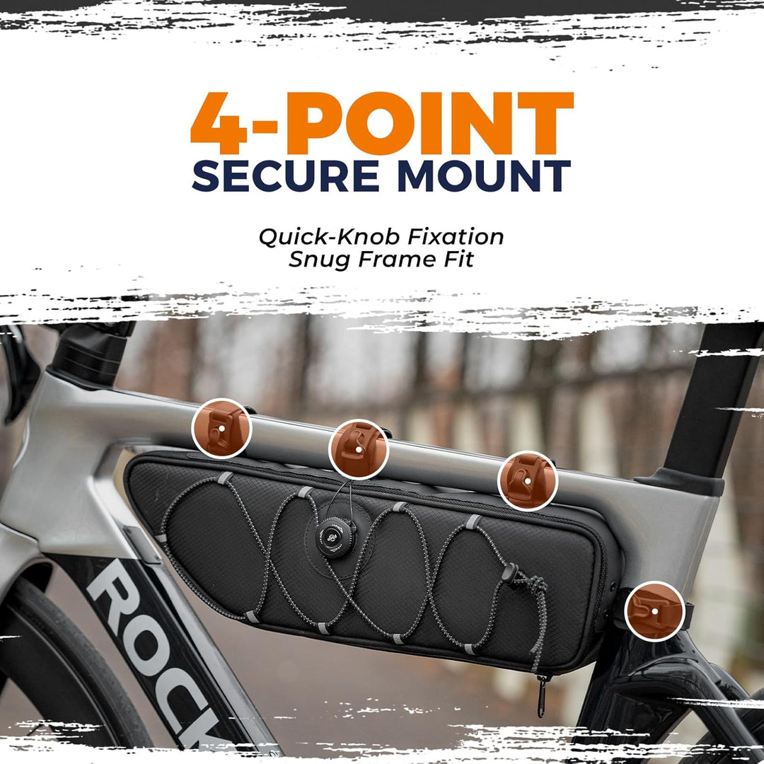 ROCKBROS Road-to-Sky Fahrrad Rahmentasche Reflektierende Wasserabweisende Fahrradtasche für Rahmen 2