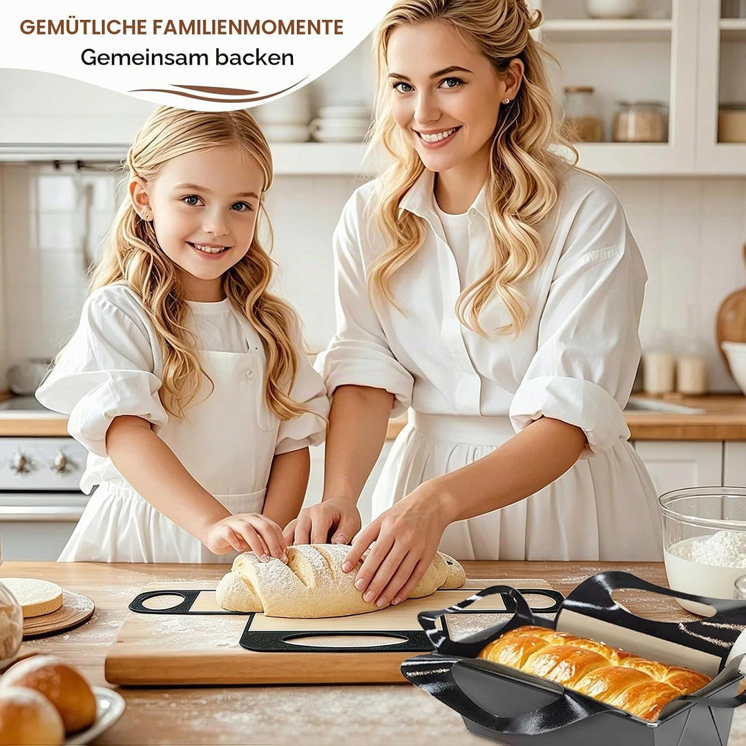 Brotbackform Set 2er-Pack, Rechteckige Kastenform 26x11.5x7.5CM, Antihaftbeschichtung Für Brot, Toas