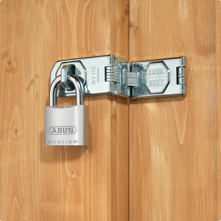ABUS Vorhängeschloss Titalium 64TI/60 - Kellerschloss mit Schlosskörper aus Spezial-Aluminium - gehä