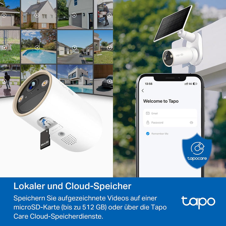 Tapo C460 KIT 4K 8MP Solar Überwachungskamera Aussen Akku, Starlight-Farb-Nachtsicht, Dual-Band WLAN