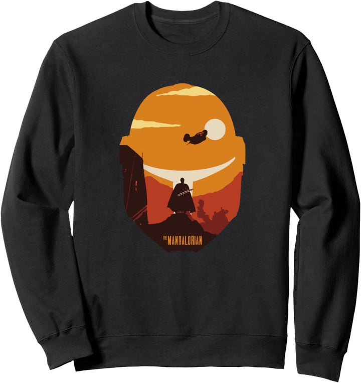 Star Wars The Mandalorian Moff Gideon Sunset Helmet Fill Sweatshirt