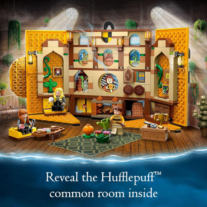 LEGO Harry Potter 76412 Hogwarts Schloss Hufflepuff, Gemeinschaftsraum, Wanddekoration, Bauset mit 3