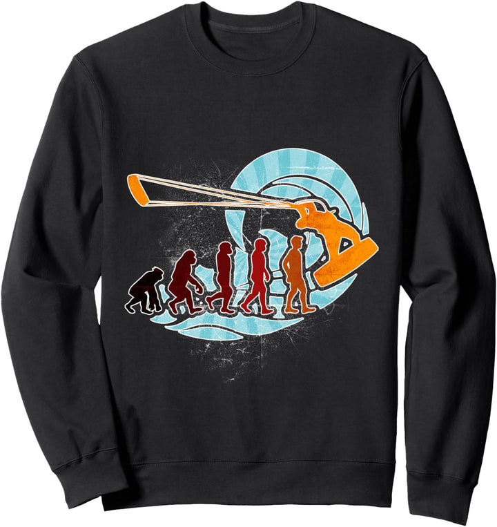 Kite Brandungssurfen Evolution Geschenk T Shirt Sweatshirt
