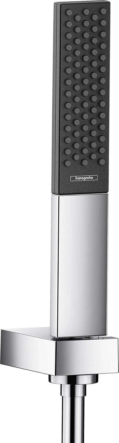 hansgrohe Brauseset Rainfinity 100mm (Duschkopf, Schlauch 160cm, Halter) Chrom Chrom Set mit Brauses