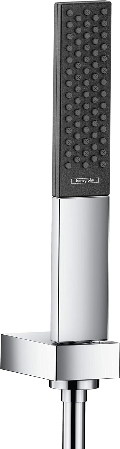 hansgrohe Brauseset Rainfinity 100mm (Duschkopf, Schlauch 125cm, Halter) Chrom Chrom Set mit Brauses