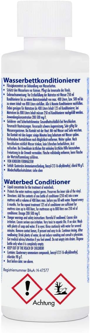 4X AguaNova Wasserbett Conditioner 250 ml, 4X Bubble Ex 400g