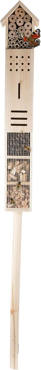 XXL Insektenhotel mit Standfuss 1,6 Meter Insektenhaus Bienenhotel Brutkasten
