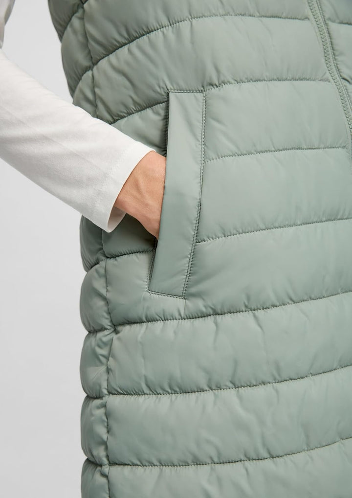 s.Oliver Damen Outdoor Weste 46 Grün, 46 Grün