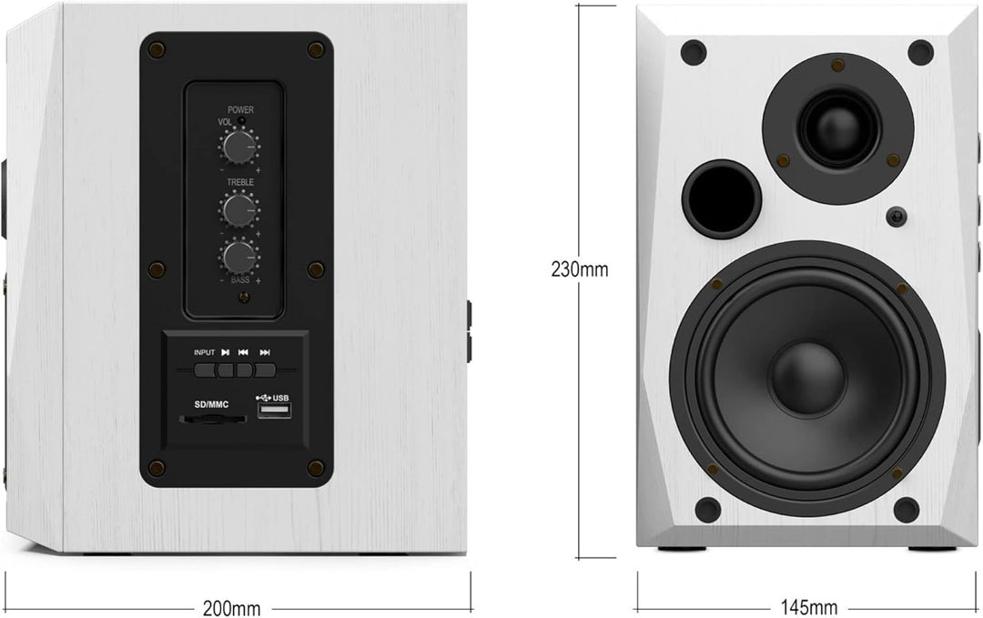 WIIBO- Neo 50 - Tragbare Bluetooth-Lautsprecher - HiFi Smart Speakers - Regallautsprecher - Leistung