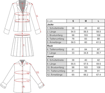 CoolChange Hyakkaou Schuluniform von Kirari Momobami | Cosplay Kostüm für Kakegurui Fans | Grösse: S