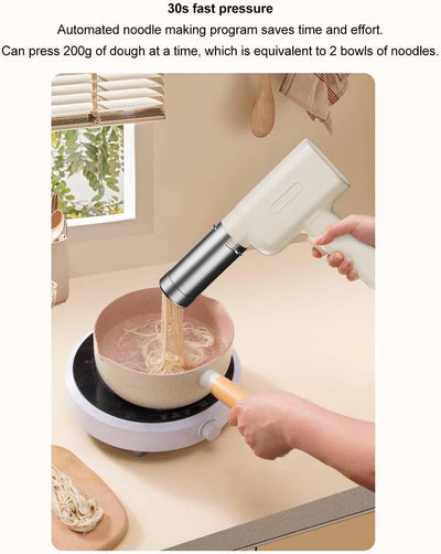 Nudelmaschine Elektrisch Nudelmaschine Pasta Maker Automatische Wiederaufladbare Pasta Nudelmaschine