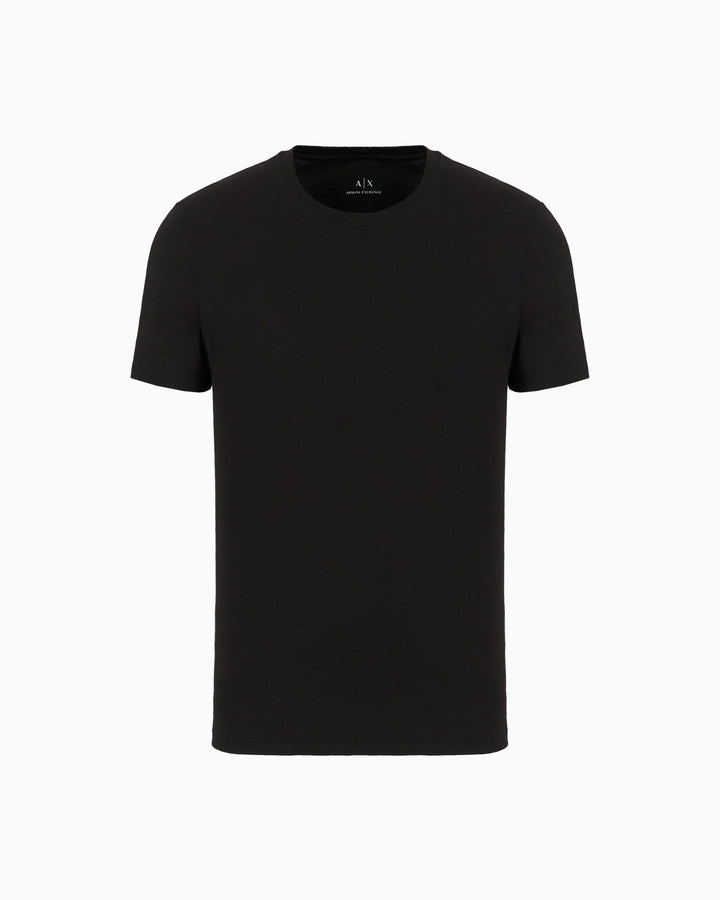 Armani Exchange Herren Pima Small Logo T-Shirt, 1200 Black