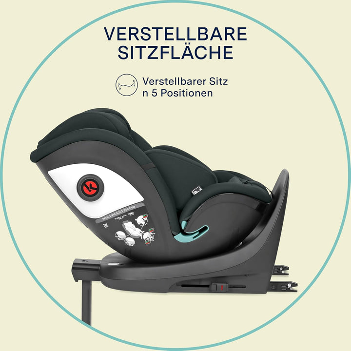 PEG Primo Viaggio 360 EVO Autositz All-In-One mit ISOFIX, Drehbar, Verstellbar, für Kinder von der G