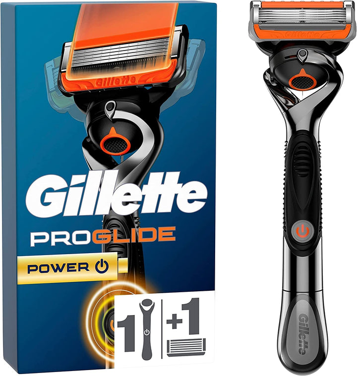 Gillette ProGlide Power Nassrasierer Herren, Rasierer + 1 Rasierklinge mit 5-fach Klinge, Geschenk f