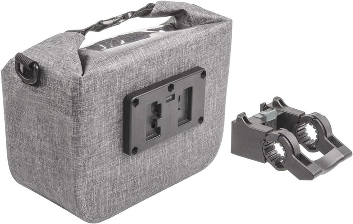 M-WAVE Unisex – Erwachsene Top Fahrrad Lenkertasche Grau, Lenkertasche Grau