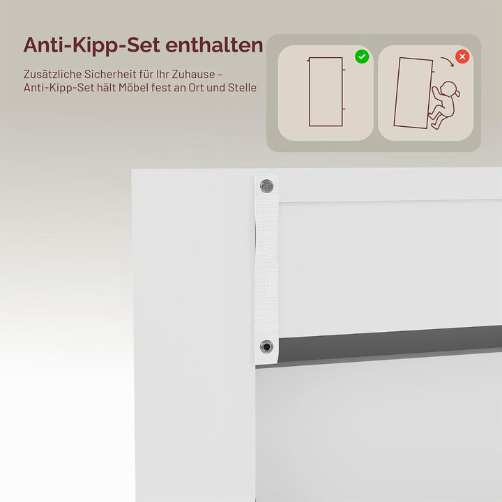 Vida Designs Schuhschrank mit 2 Klappfächern, Aufbewahrung für Schuhe, Organizer, Holzmöbel-Einheit,