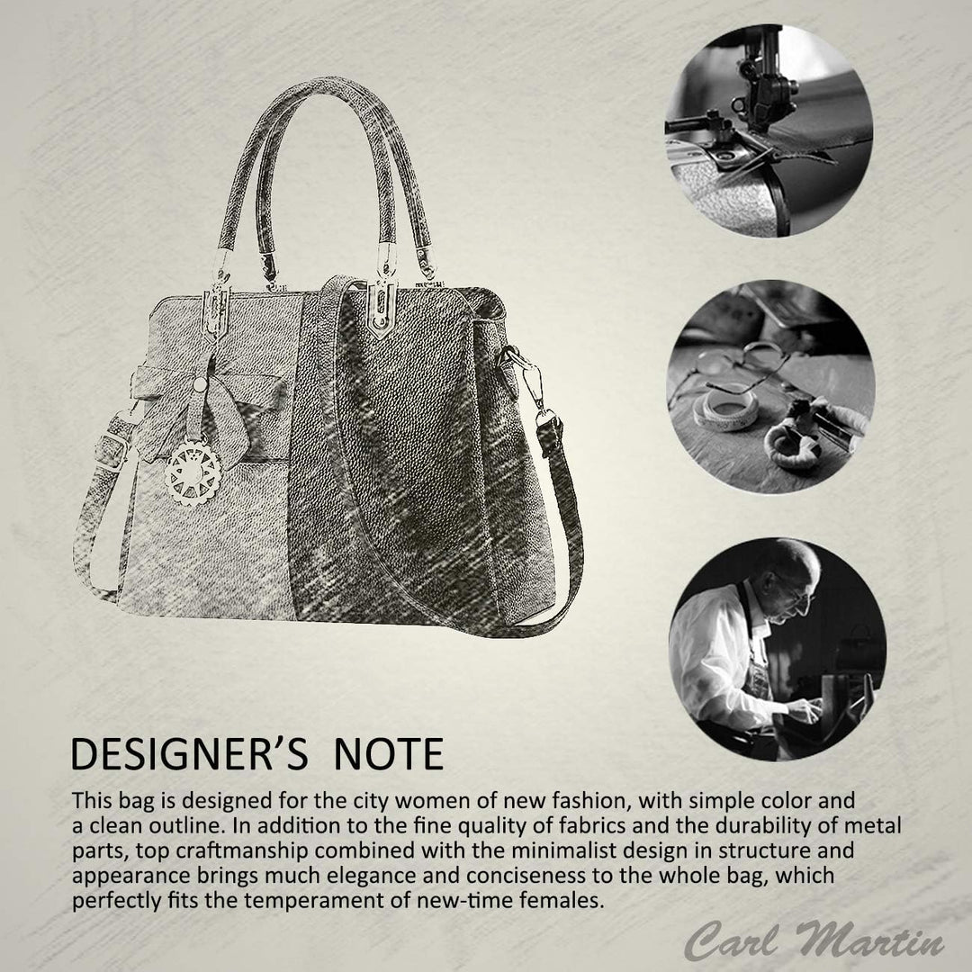 NICOLE&DORIS Damen Handtasche Schultertasche Frau Top Griff Taschen Umhängetasche Retro Weiblich Des