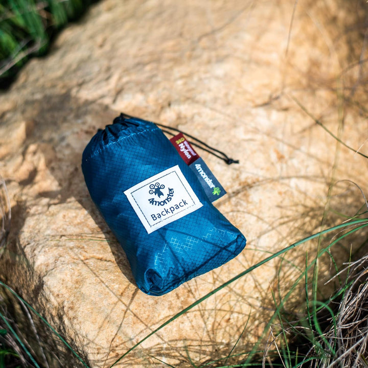 4Monster Faltbarer Rucksack Ultra Leicht, Unisex Tagesrucksack Outdoor, Wasserdichter Wanderrucksack