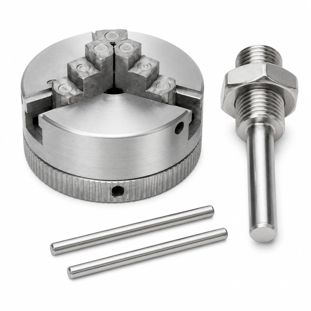Telituny Dreibackenfutter Zinklegierung Mini Drehbank Dreibackenfutter M12 * 1 Spannfutter Hand Elek
