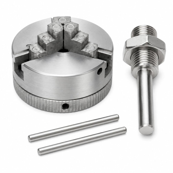 Telituny Dreibackenfutter Zinklegierung Mini Drehbank Dreibackenfutter M12 * 1 Spannfutter Hand Elek