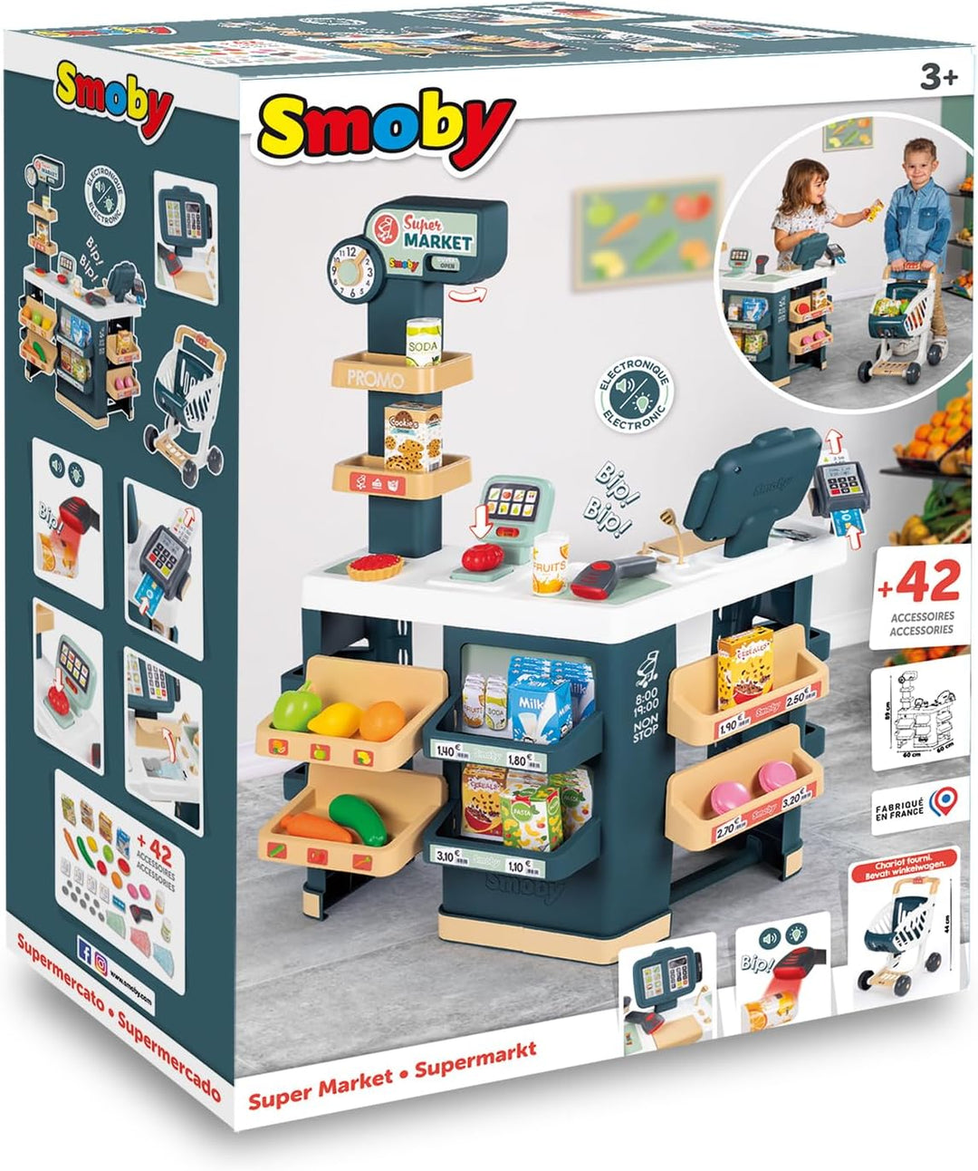 Smoby Supermarkt mit Einkaufswagen