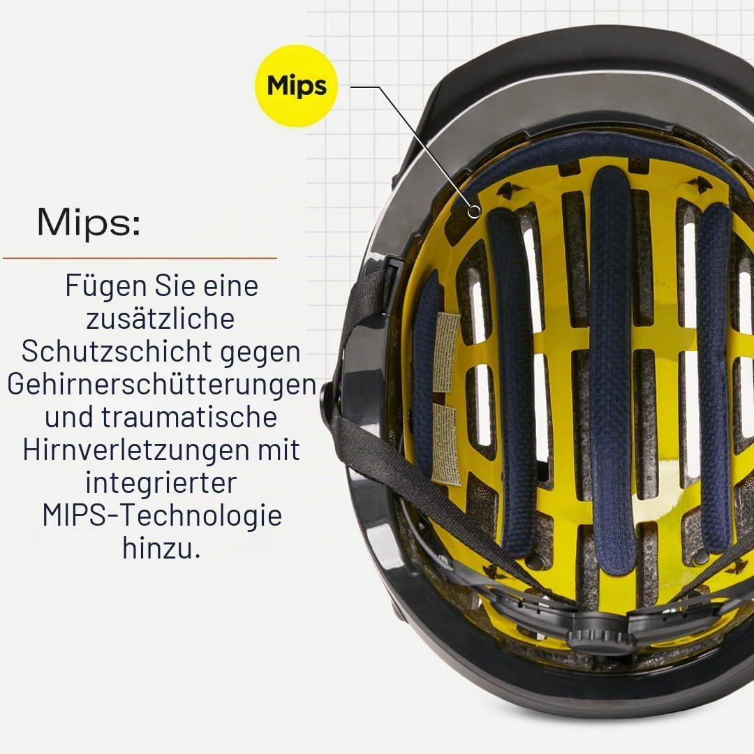 Thousand Chapter MIPS Fahrradhelm für Erwachsene, LED-Rücklicht, Radfahren & Fahrradsicherheitszerti