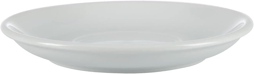 Olympia Athena Untertassen 145 mm/5,75 Zoll (24 Stück), weisses Porzellan, passend für Tassen CC201,