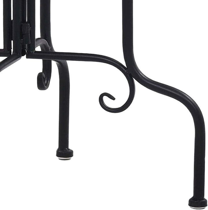 puraday Mosaik-Beistelltisch Pflanztisch Gartentisch Klein Blumentisch Beistelltisch Metall Gartenti