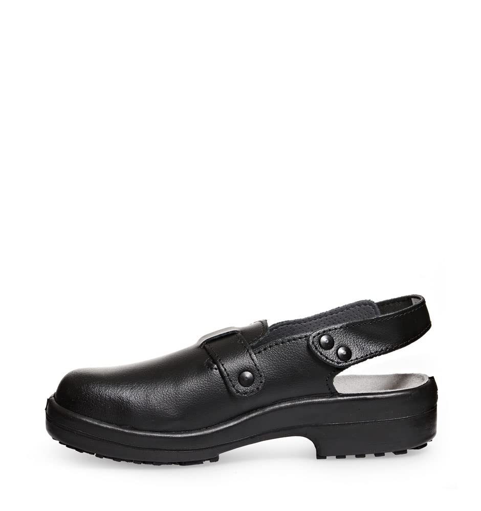 ABEBA 1010-37 Sicherheitsschuh - Arbeitsclog - Classic - Genarbtes Leder - Antistatisch - Rutschfest