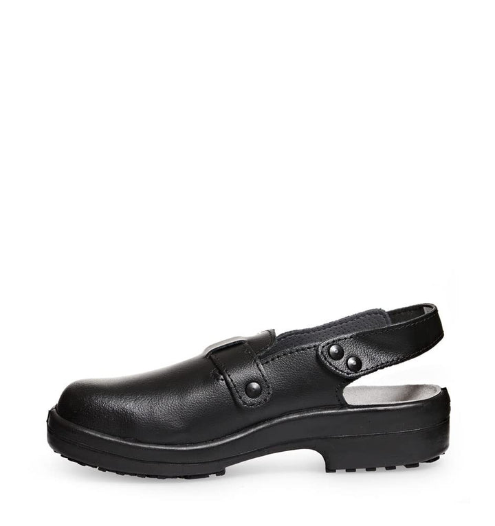 ABEBA 1010-37 Sicherheitsschuh - Arbeitsclog - Classic - Genarbtes Leder - Antistatisch - Rutschfest
