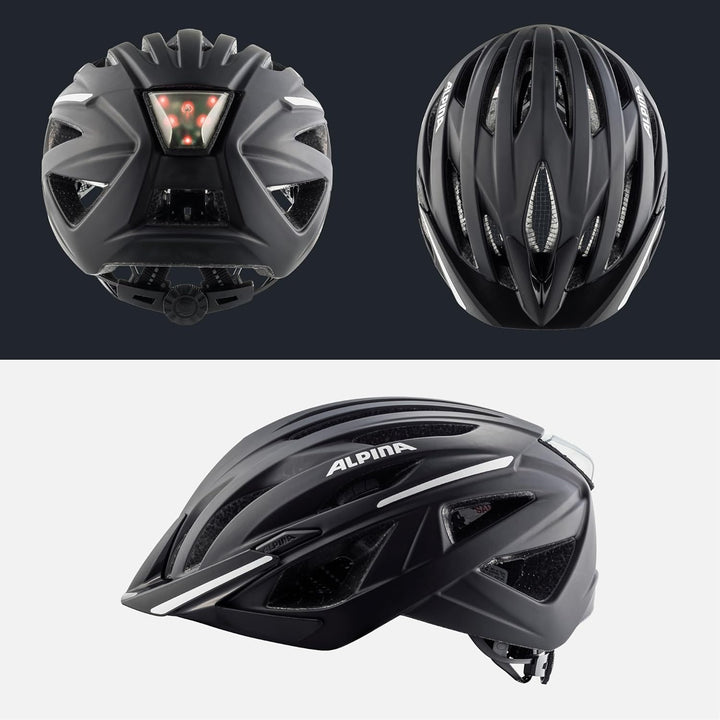 ALPINA HAGA - Stossabsorbierender, Sicherer & Optimal Anpassbarer Urban Fahrradhelm Mit Integriertem