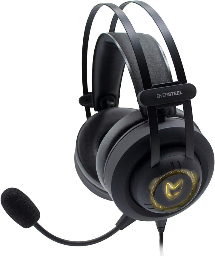 Oversteel MERCURY - RGB Gaming-Kopfhörer, Headset mit Mikrofon, Stereo-Sound, MERCURY