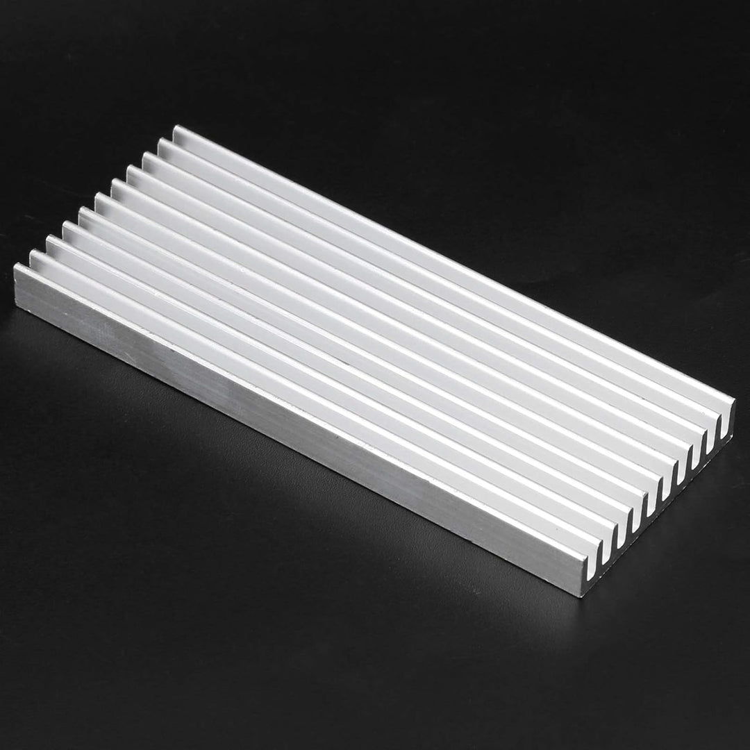 10Pcs Aluminium Kühlkörper, 40x8x100mm Kühler Kühlrippe, für Router, Motherboard, Platine, CPU, Tran