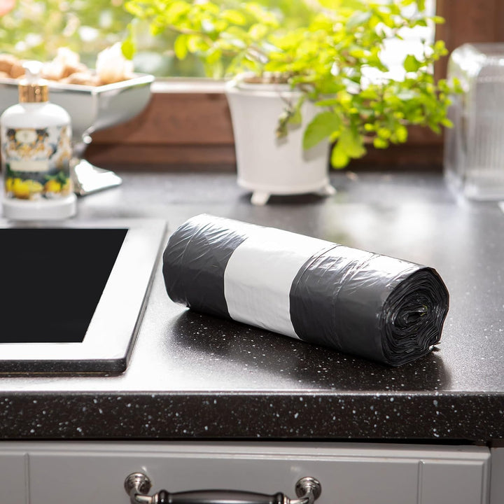 Müllsäcke 120L Schwarz - MIT ZUGBAND - 100 Recycelt - XXL Mülltüten (50 bis 1000 Säcke wählbar) (250