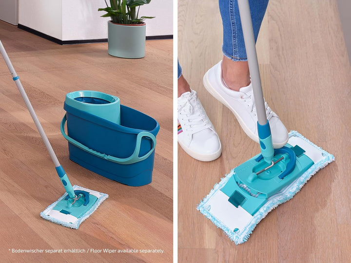 Leifheit Wischbezug CLEAN Twist M Ergo/Power CLEAN M Micro Duo 5er Set, Bodenwischer Ersatzbezug für