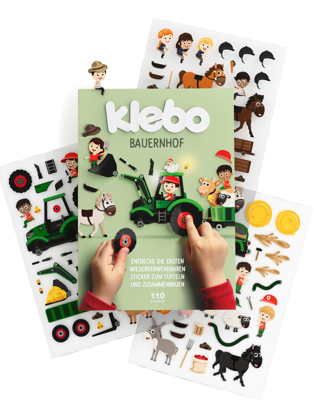Bauernhof - Das erste Stickerbuch für Kinder zum Tüfteln, Bauen &amp; Kombinieren - Wiederverwendbares S