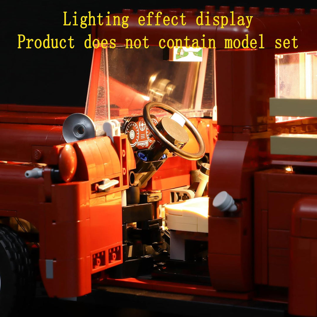 GEAMENT LED Licht-Set Kompatibel mit Lego Pickup Truck - Beleuchtungsset für Creator 10290 Baumodell