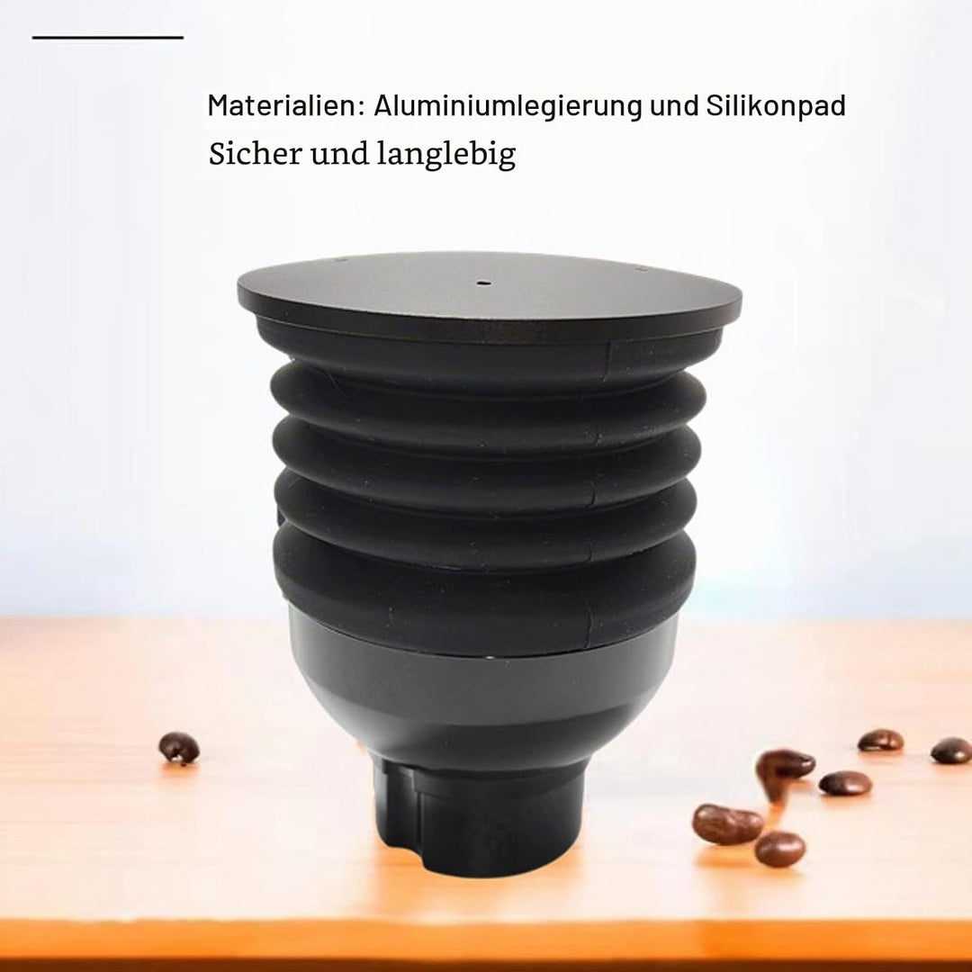 Fockety Kaffeemühle Blowing Bean Bin, Aluminium-Legierung Silikon Kaffeemühle Single Dose Hopper hoh
