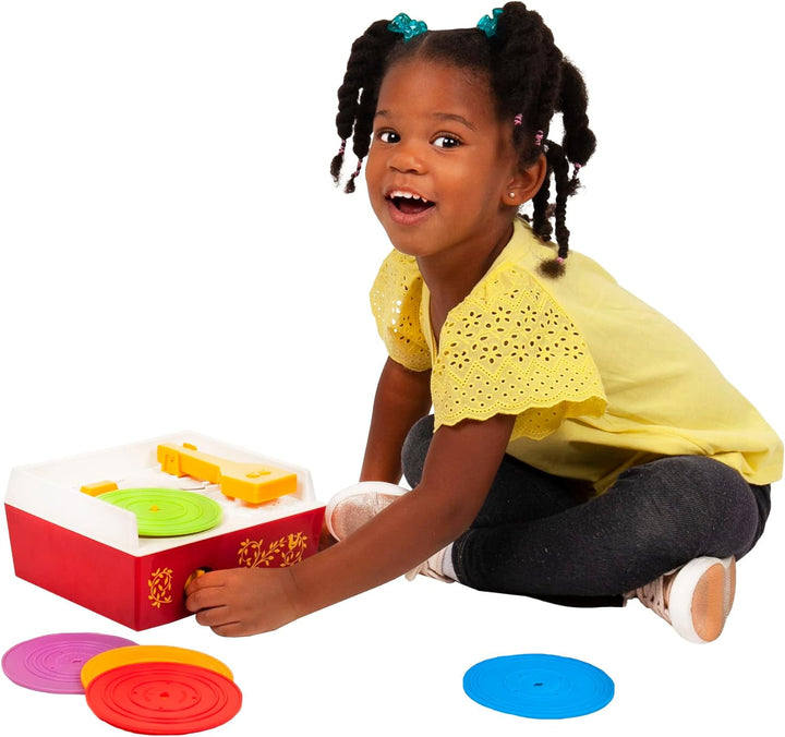 Fisher Price Classics 1697 Musicbox-Plattenspieler, Baby-Musikspielzeug, Interaktives Lernspielzeug