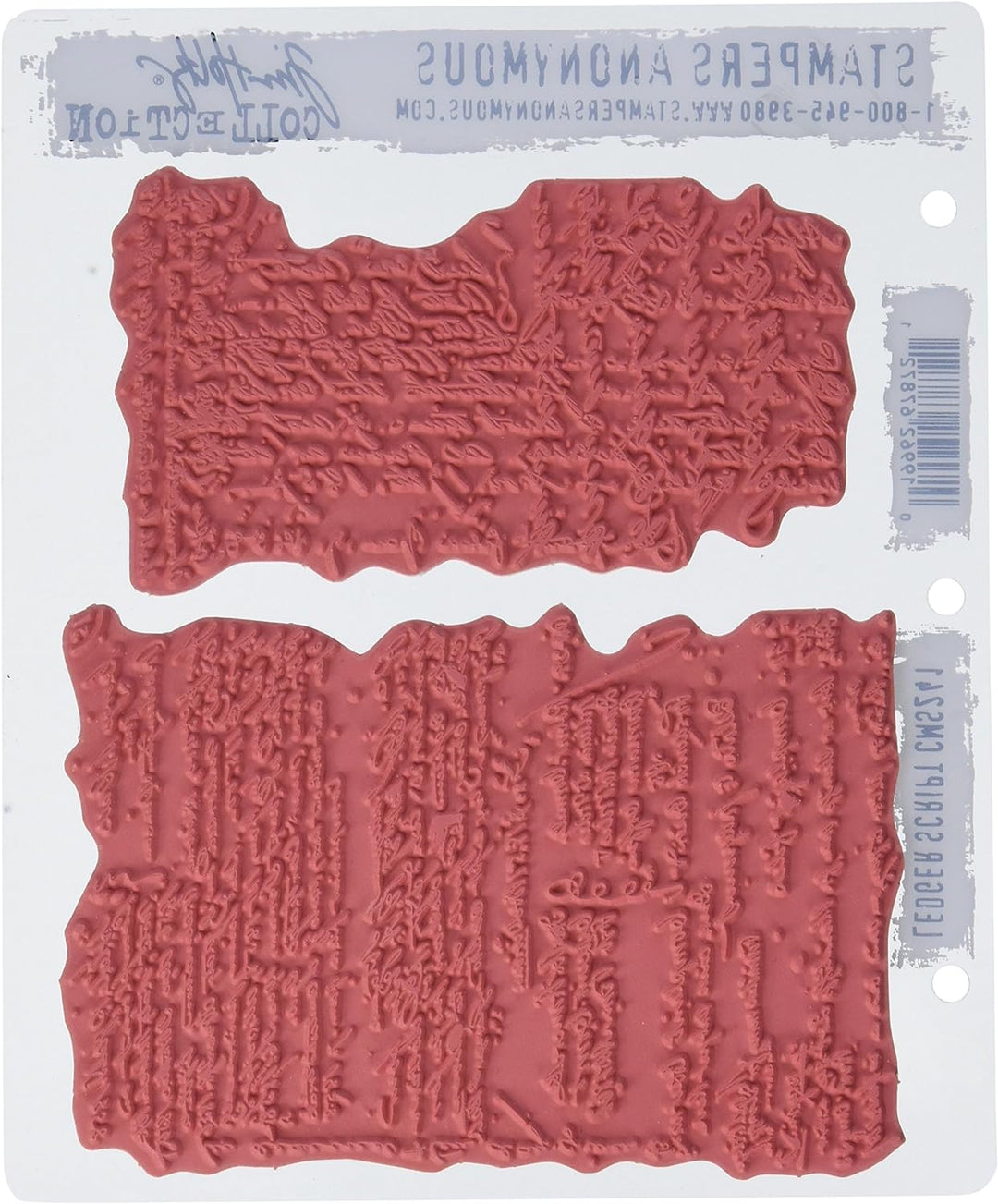 Art Gone Wild Ledger Script selbst Stempel-Set, grau, Ledger Script