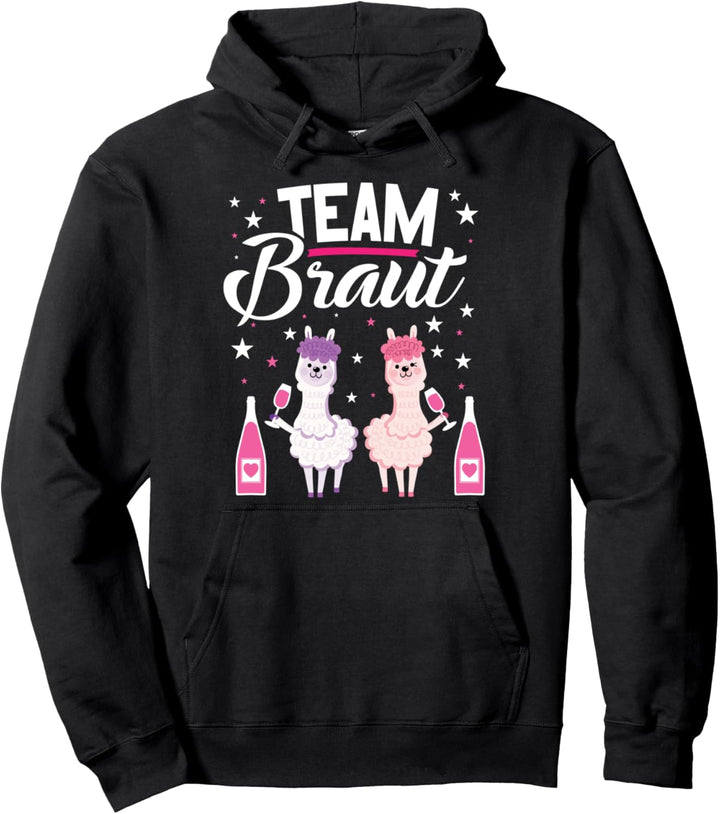 👰 Team Braut Bachelorette Party Alpaka JGA Pullover Hoodie