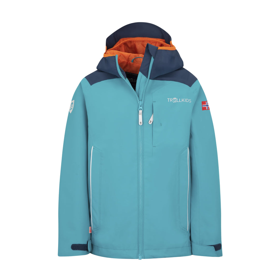 Trollkids Kids Bergen Jacket Blaugrün/Mystikblau 98, Blaugrün/Mystikblau 98